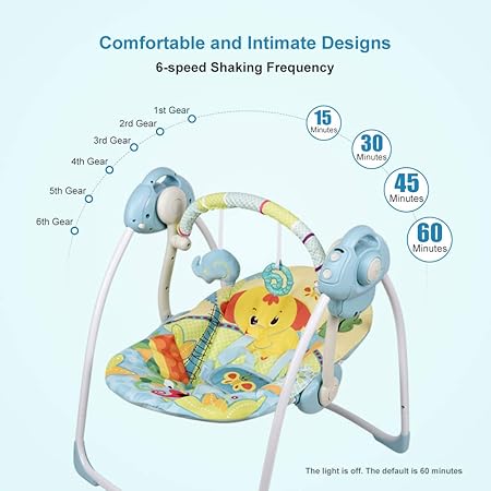 vastfafa electric baby swing