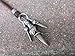 Vintage Big Stainless Steel Dragon Claw Pendant with Genuine Leather Cord Chain