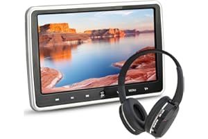 NOAUKA Wide Screen Ultra Thin Headrest Portable Car DVD Player Multimedia Player10.1 Inch Digital HD TFT LCD HDMI Monitor wit