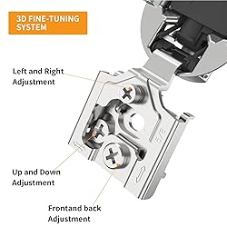 Chibery 6 Pack 5/8" Overlay 3D Soft Close Concealed