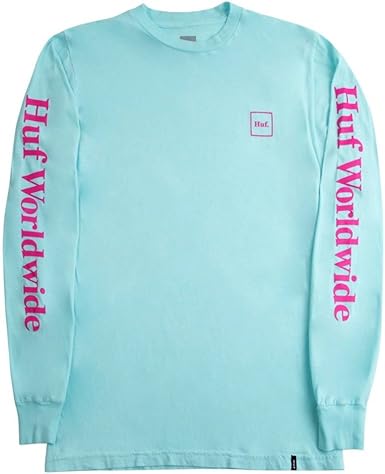 tee shirt manche longue bleu turquoise