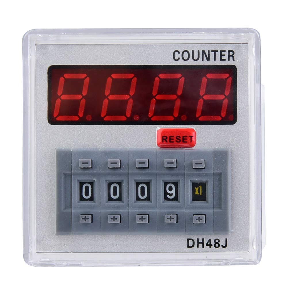 11 Pins Digital Counter LED Display DH48J-A Counter Relay for Remote Control Automatic Control System, 24V AC/DC, 220VAC(220VAC)