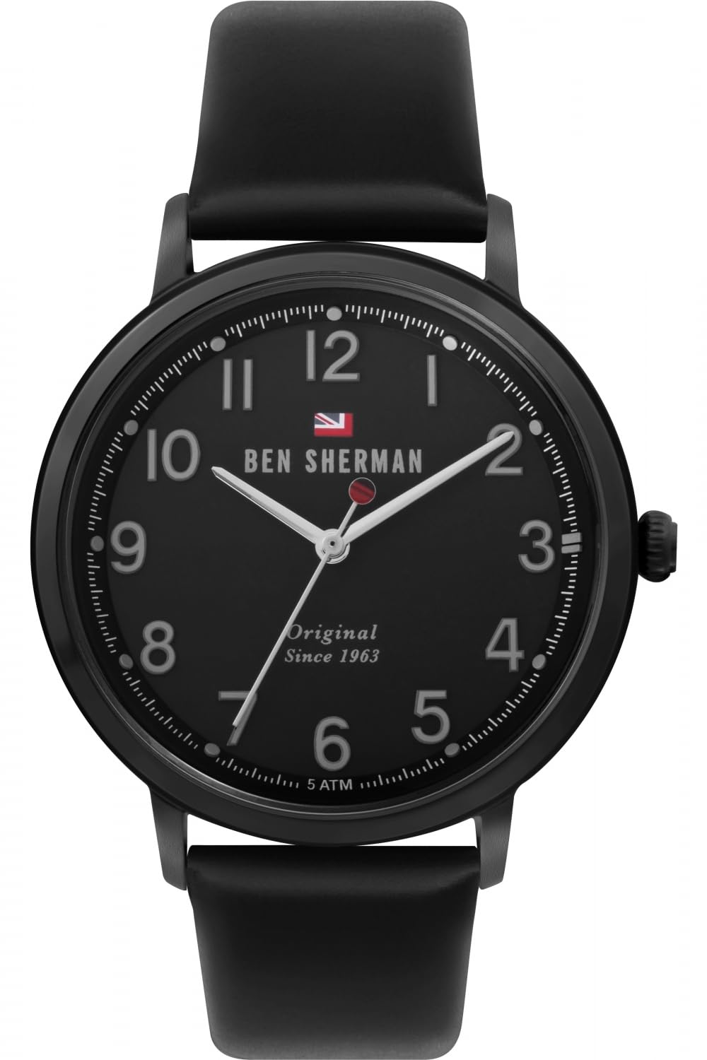 Ben Sherman Mens Quartz Watch, Analogue Classic Display and Leather Strap WBS113BB