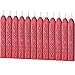 Mudder 12 Pieces Antique Sealing Wax Sticks with Wick for Retro Vintage Wax Seal Stamp (Wine Red)