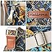 Malirona Women 's Durable Floral Crossbody Bag Canvas Messenger Handbag Multi Pocket Travel Satchel Purse (Black Flower)