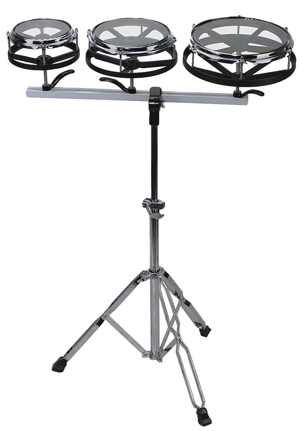 Gewa Roto-Tomset - Tunable Roto-Toms - Diameter 6" 8" 10" - Double-braced height-adjustable stand
