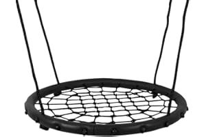 HI SUYI Disc Giant Nest Web Net Tree Swing Monkey Rope Hanging Swing Seat Sets Heavy Duty for Garden Backyard Outdoor for Kids Children Adult