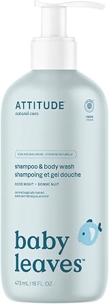 ATTITUDE 2in1 Baby Shampoo & Body Wash, 473 mL, Vegan, EWG Verified