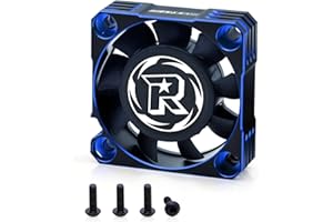 SURPASS HOBBY USA Surpass Hobby 40mm Motor Cooling Fan 16000RPM RC Cooling Fan Motor ESC Heat Dissipation for 1/10 1/8 RC Car (Black Blue)