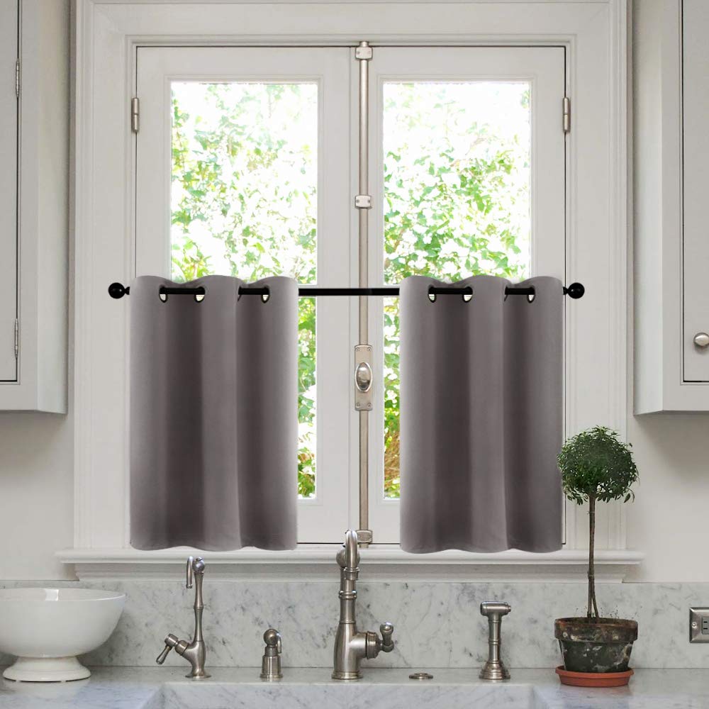 Best Kitchen Curtains Gray Or Black