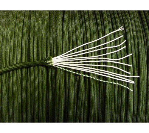 5col 750 Type 4 Paracord in Green - MILC-5040H (100 Feet)