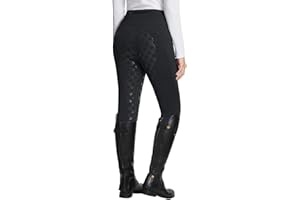 baleaf Women's Winter Riding Pants Full Seat Breeches Fleece Horse Equestrian Tights Horseback Leggings Zipper Pockets