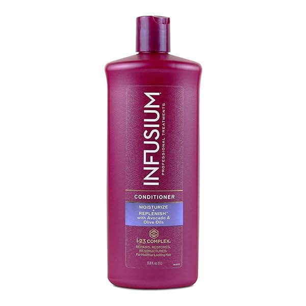 INFUSIUM MOISTURIZE AND REPLENISH CONDITIONER – HAIR CONDITIONER FOR DRY HAIR – WITH AVOCADO AND OLIVE OILS – CONDITIONER FOR WOMEN – 1 L