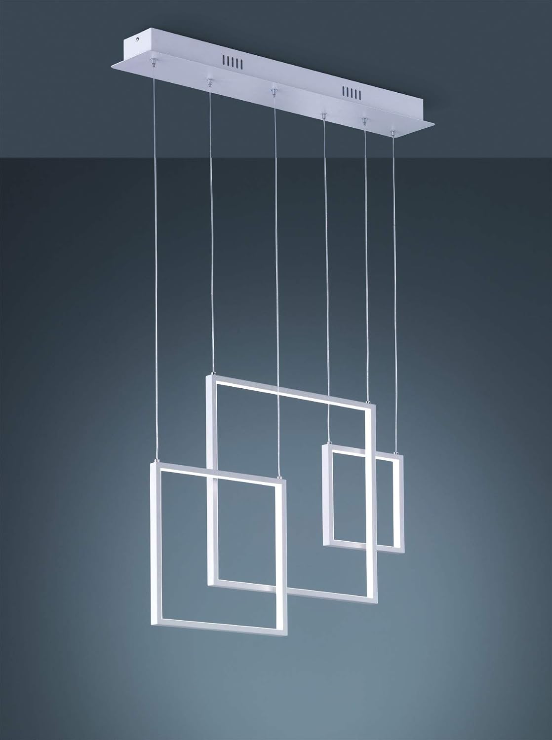 Trio Leuchten Tucson 372610331 LED Pendant Light Metal White Matt 26 Watt Switch Dimmer - Image 3