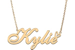 RONKAH Custom Personalized Name Necklace with Heart Customized Name Necklace for Women Personal Fashion Necklace Best Gift for Girl Mother Daughter Friendship Christmas Birthday