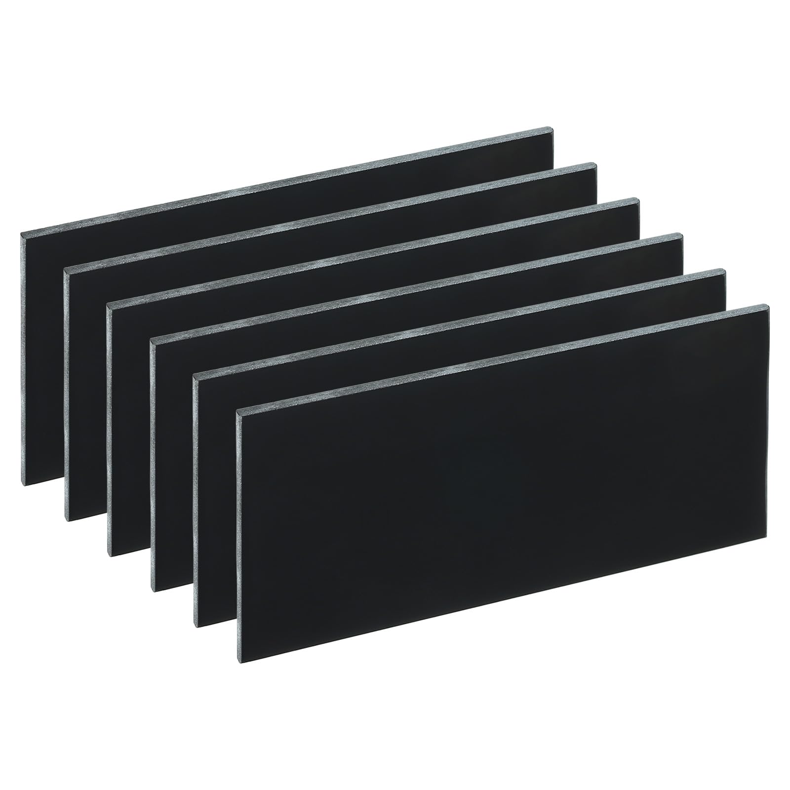 PATIKIL Welding Len Shade 9 Glass 4-1/4"x 2", 6 Pack Matte Edge Hardened Glass Black Darkening Filter Plates Covers Replacement for Weld Helmet Hood