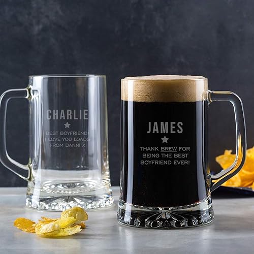 personalized beer mugs for boyfriend