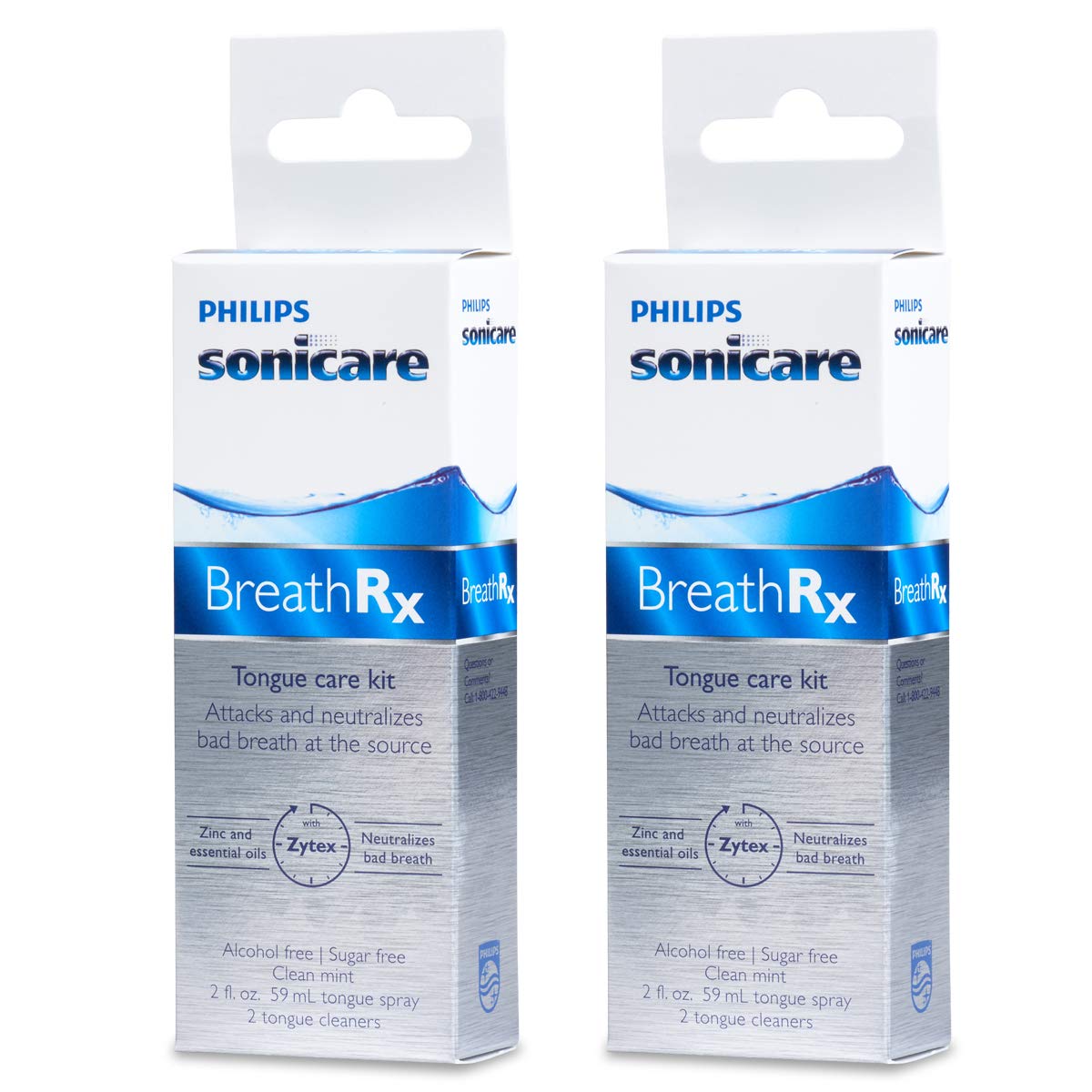 BreathRx Daily Tongue Care Kit. America's #1 Dentist Dispensed Breath Care System (Pack of 2) : Tongue Cleaners : Beauty