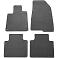 IKON MOTORSPORTS, Floor Mats Compatible with 2018-2022 Honda Accord, Gray/Grey Nylon Carpet Front & Rear 4PC Set, 2019 2020