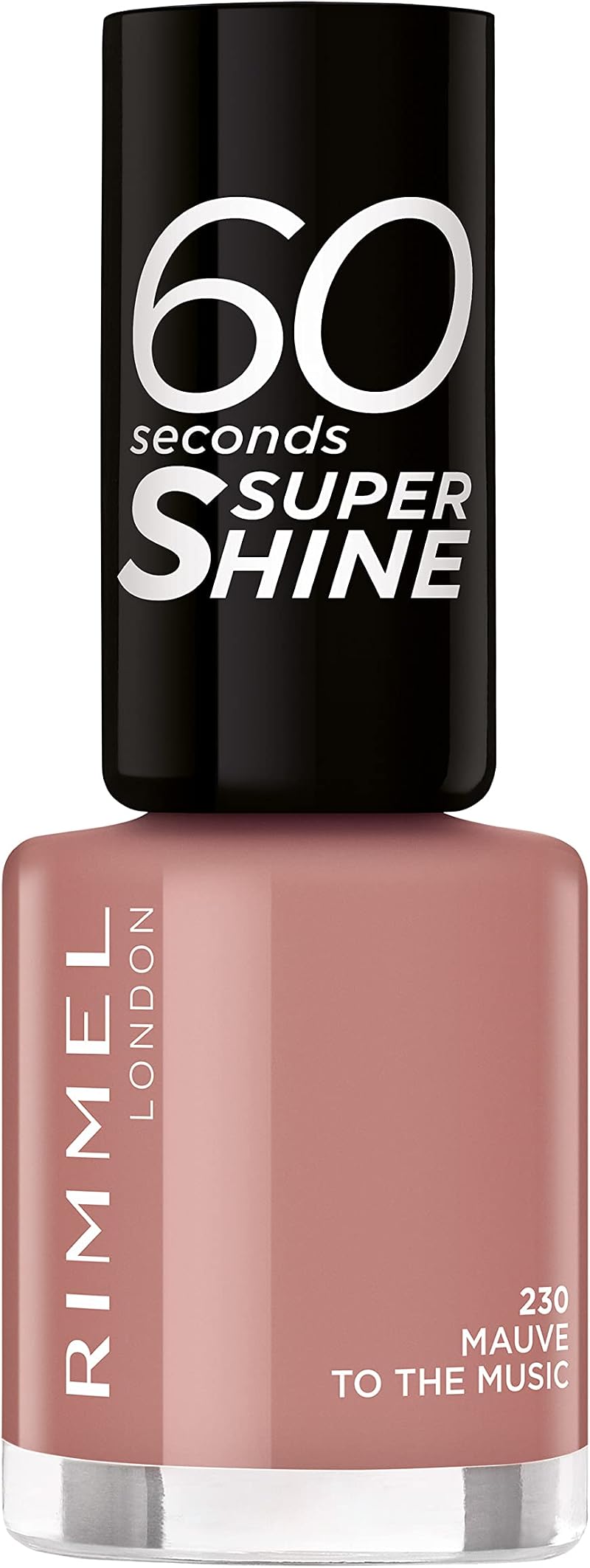 Rimmel 60 Seconds Mauve to the Music Nail Polish 8ml Quick-Dry High Shine