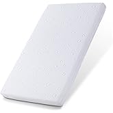 Amzreine Baby Bassinet Mattress Pad, 41" x 29" x 2" Dual Sided Gel Memory Foam Mattress with Breathable Removable Soft Cover Fit for 4moms Breeze Plus Portable Playard