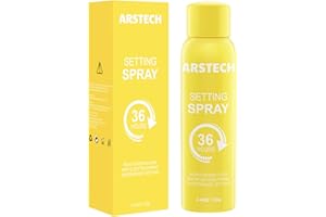 ARSTECH Setting Spray for Makeup Long Lasting for up to 36HR Wear Vitamin C Ultra-Fine Face Mist Dewy Hydrating & Soothing Finishing Fixing Spray for Make Up All-Day Fresh Look 4.44 oz