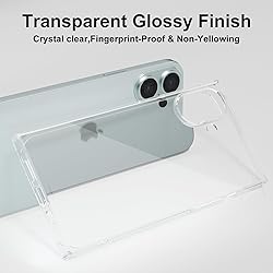 LoeoeL for iPhone 16 Plus Clear Case Rectangle