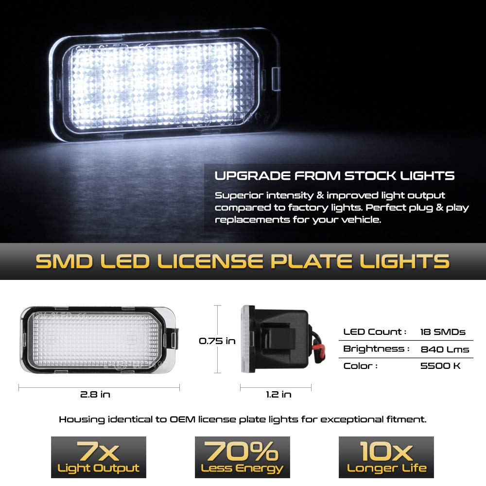 ford transit connect license plate light replacement