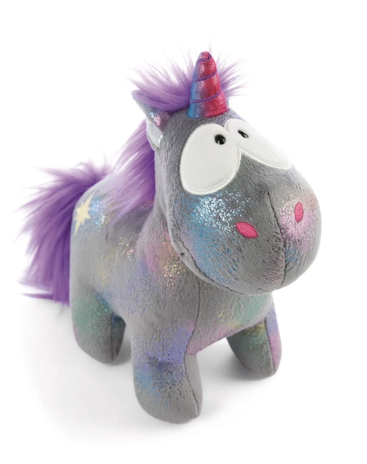 NICI 48630 galaxy Einhorn Standing Soft Toy Theodor & Friends Unicorn Star Bringer 22cm Green, Gray, 22 cm