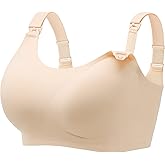 Angelhood Seamless Nursing Bra for Women Wire Free Full Coverage Nursing Bra T-Shirt Bra with Extra Extender