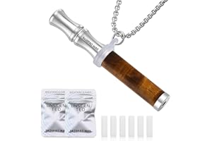 Nobelook Breathe Free Necklace with Filter, Anxiety & Stress Relief Breath Tool for Meditation, Mindfulness and Relaxation,Natural Stone Breathing Necklaces, Portable Wellness Gift for Adults