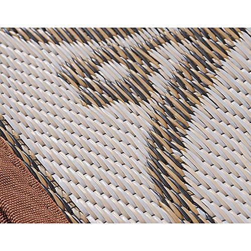 Outdoor Reversible Patio/RV Mat, 9ft. x 18ft, Khaki, Model 47948
