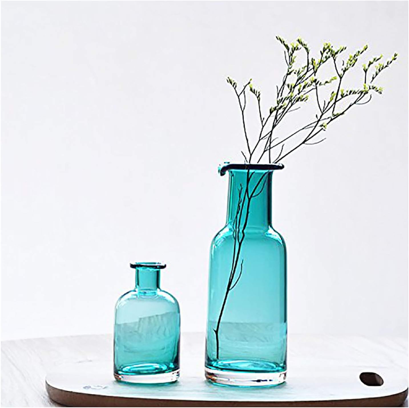 SgooYi 10 inch Home Decorative Bottle Blue Vase