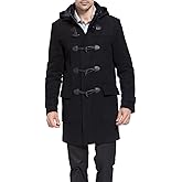 BGSD Men Benjamin Wool Blend Single Breasted Walking Toggle Duffle Coat with Hood (Also available in Big and Tall)