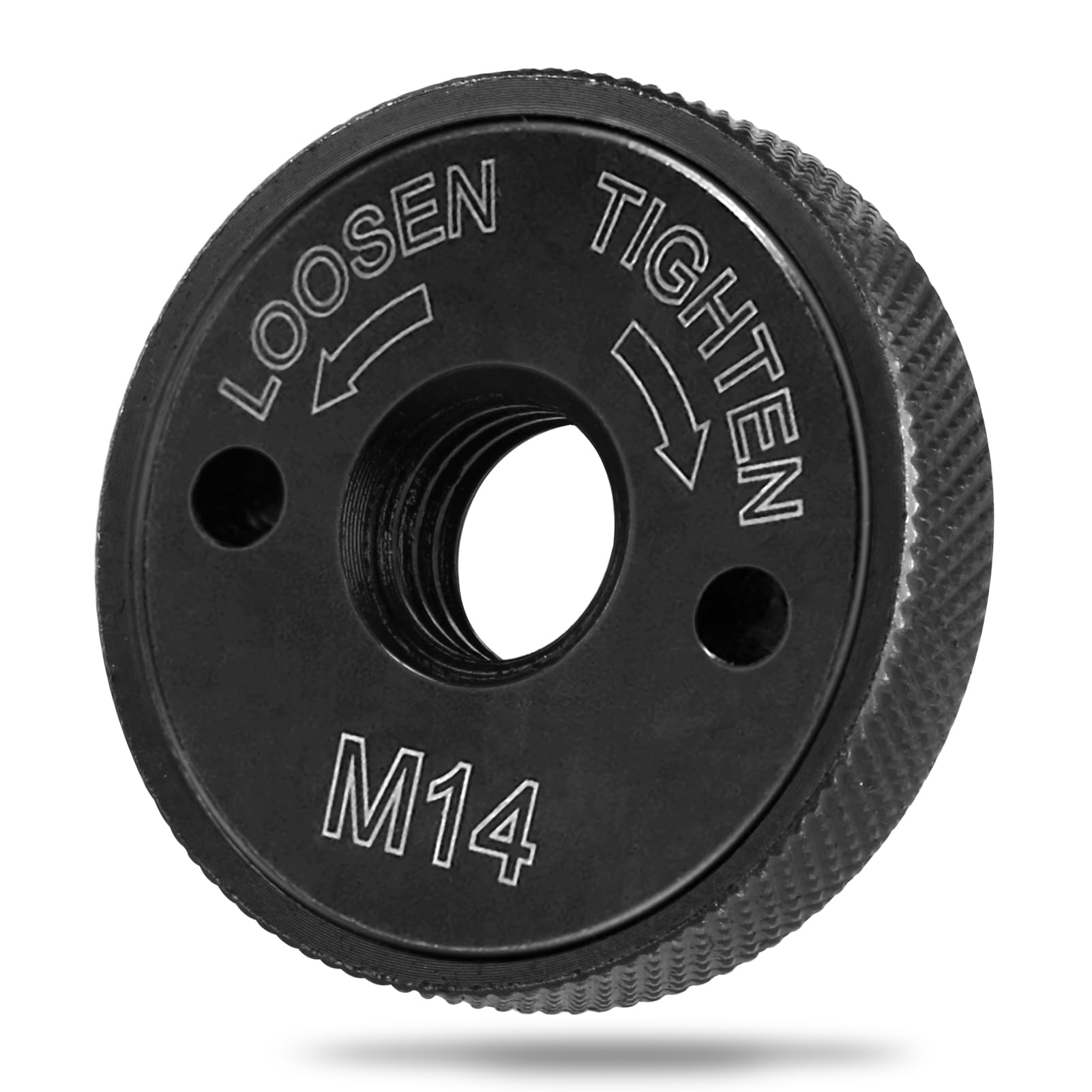 M14 Angle Grinder Nut, Quick Release Change Nut Heavy Duty Carbon Steel Angle Grinder Nut Accessory Replacement Locking Retaining Flange Nut for Milwaukee Dewalt Makita