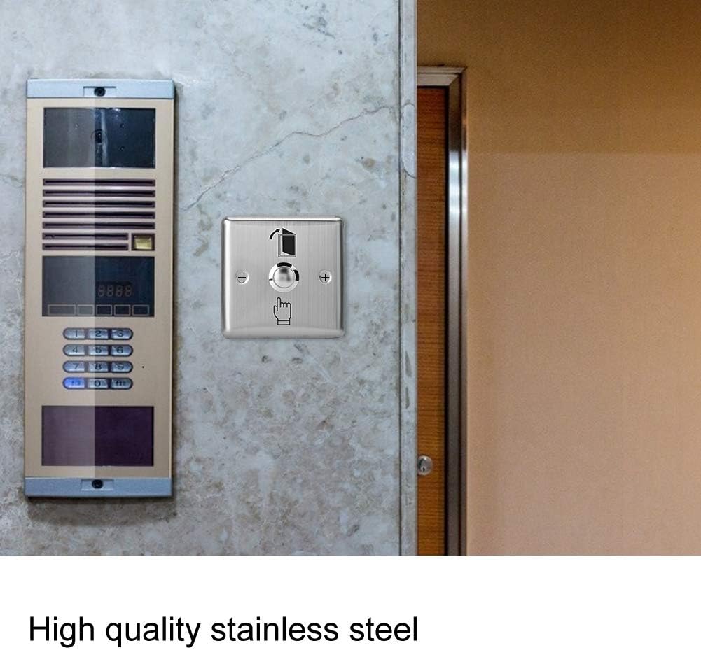 Emergency Release Button Stainless Steel Door Switch Door Exit Access Push Button Release Button for Access Control Lock - Image 3