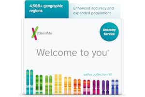 23andMe Ancestry Service - DNA Test Kit, Personalized Genetic Legacy, 4,500+ Geographic Regions, Ancestry Test, Family Tree, DNA Relative Finder, Origins, Ethnicities, Traits, Ancestry Reports