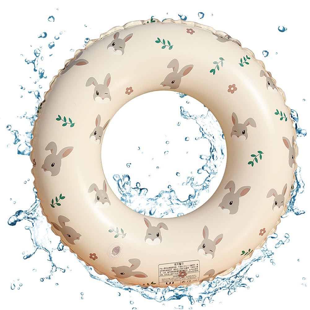 Swimming Ring Kids, Cute Cartoon Rubber Ring for Swimming, Inflatable Swim Ring, Inflatable Pool Floats Swimming Rings for Kids Adults, Children Swimming Ring, Summer Beach Water Party
