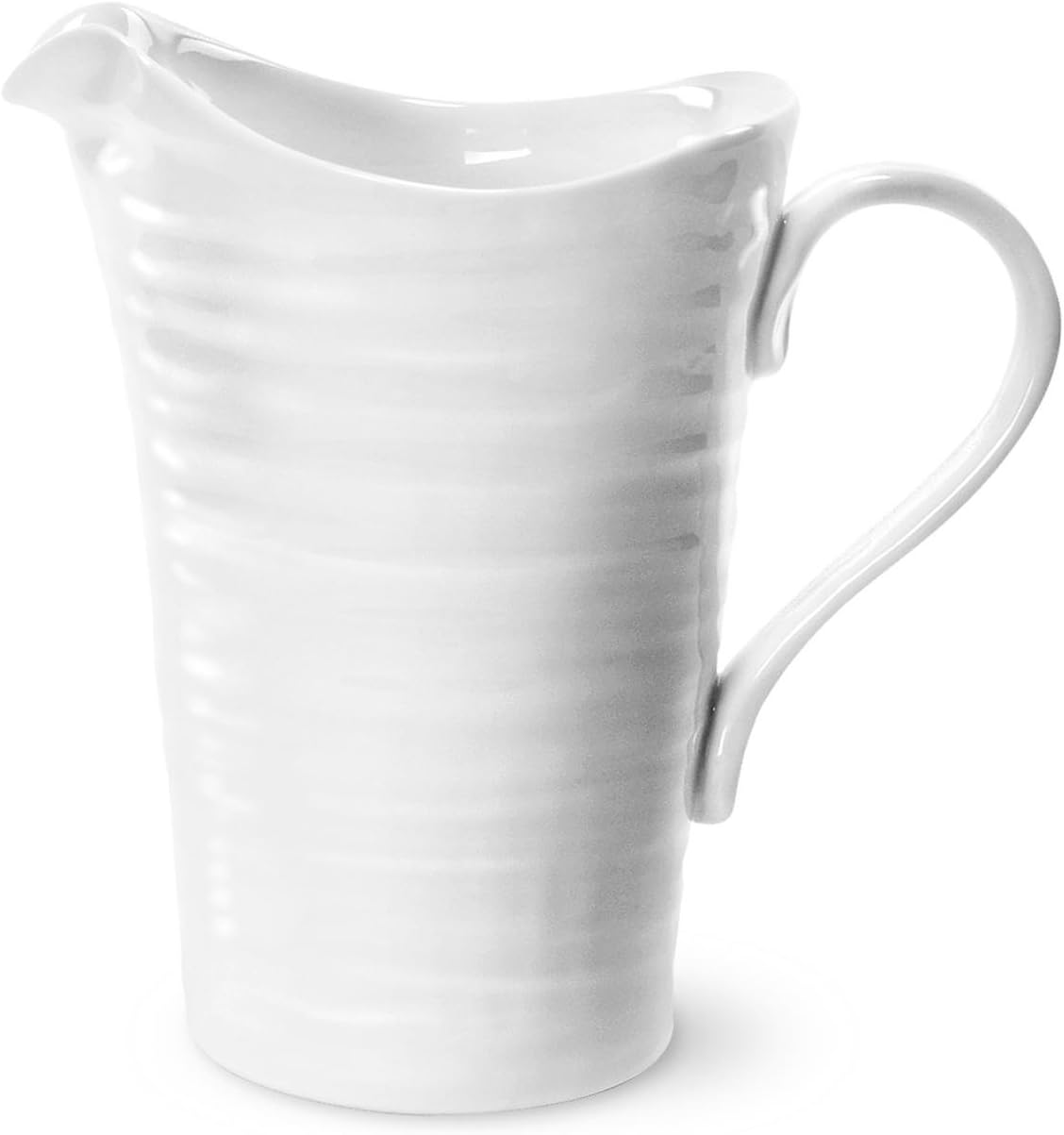 Portmeirion Home & Gifts Pitcher, Porcelain, White, 11.3 x 19.5 x 18.2 cm