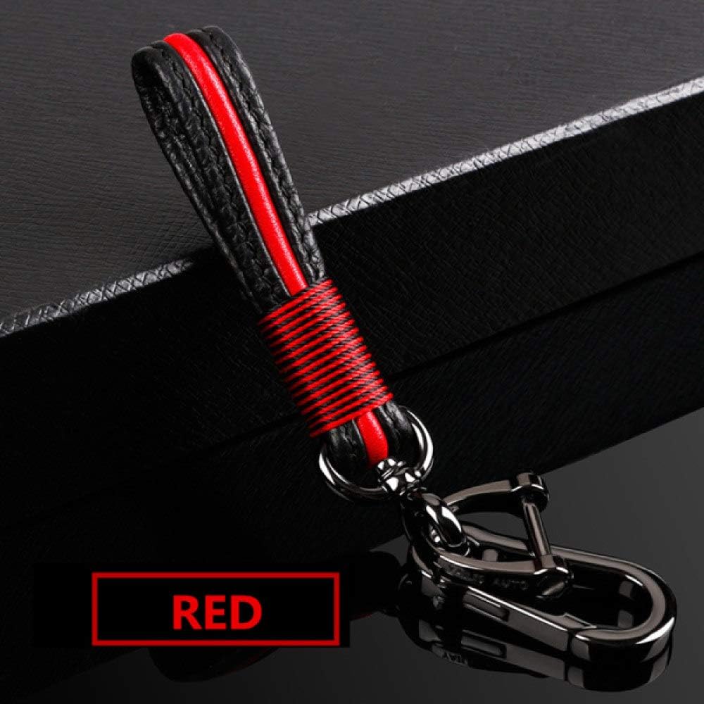 ZKYXZG Car Key Cover Star Carbon stripe Wood grain Zinc alloy Remote car key case for Geely Atlas Boyue NL3 EX7 Emgrand X7 EmgrarandX7 SUV GT GC9,red keychain