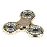 EDC Hand Fidget Tri-Spinner Finger Spinner Focus Reduce Stress Tool (Gold)