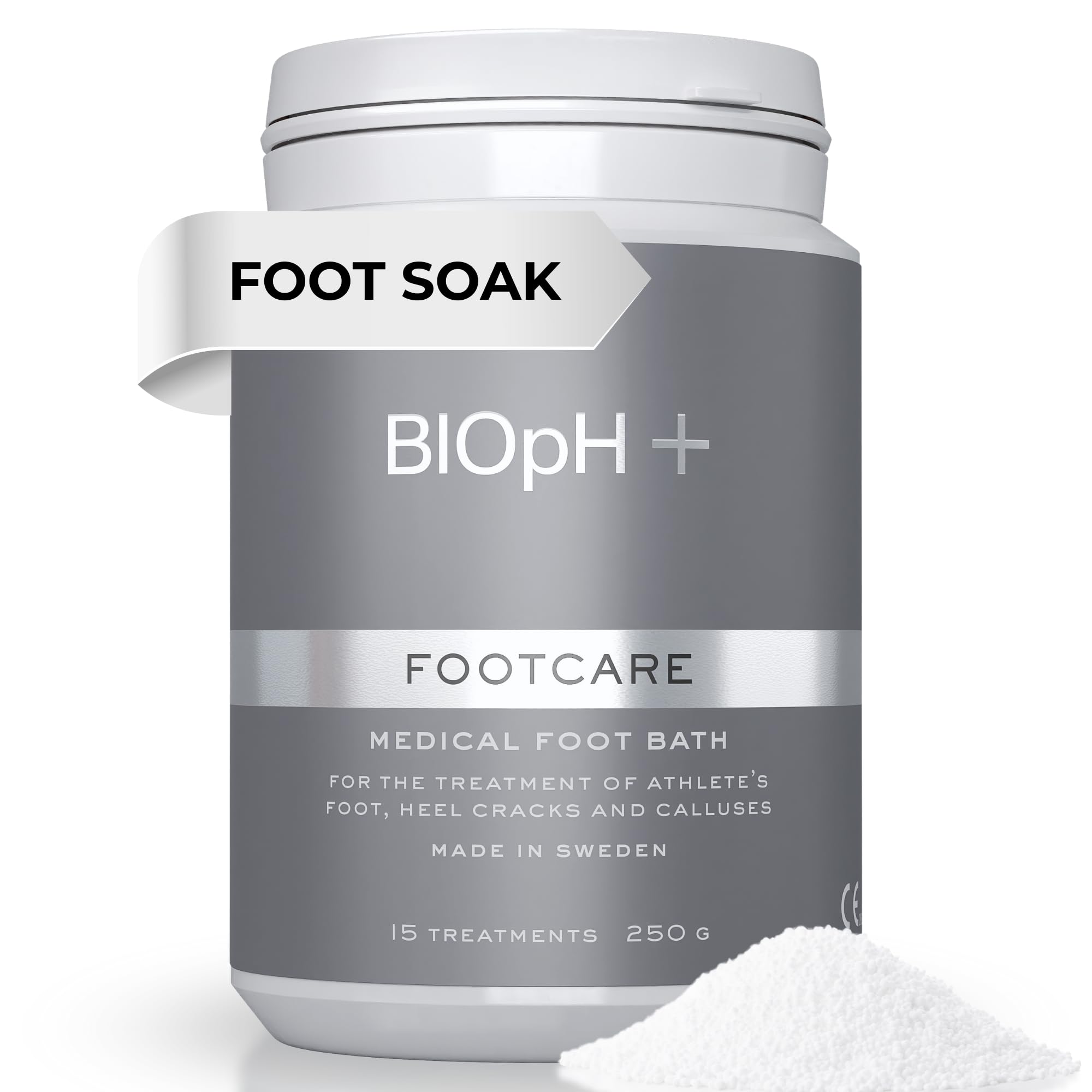 BIOpH+ Footcare Antifungal Foot Soak for Spa & Bath - Athlete's Foot Treatment, Cracked Heels and Callus Treatment (250g)