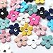 Mix Lots 80pcs Felt Flowers Bows W/Rhinestone Appliques Wedding Bulk 3/4
