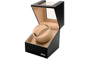 ZOEJOE Single Watch Winders for Automatic Watches,Flexible Watch Pillows Fit for Men's and Women's Watches,with Super Quiet Motor,AC Adapter or Battery Powered