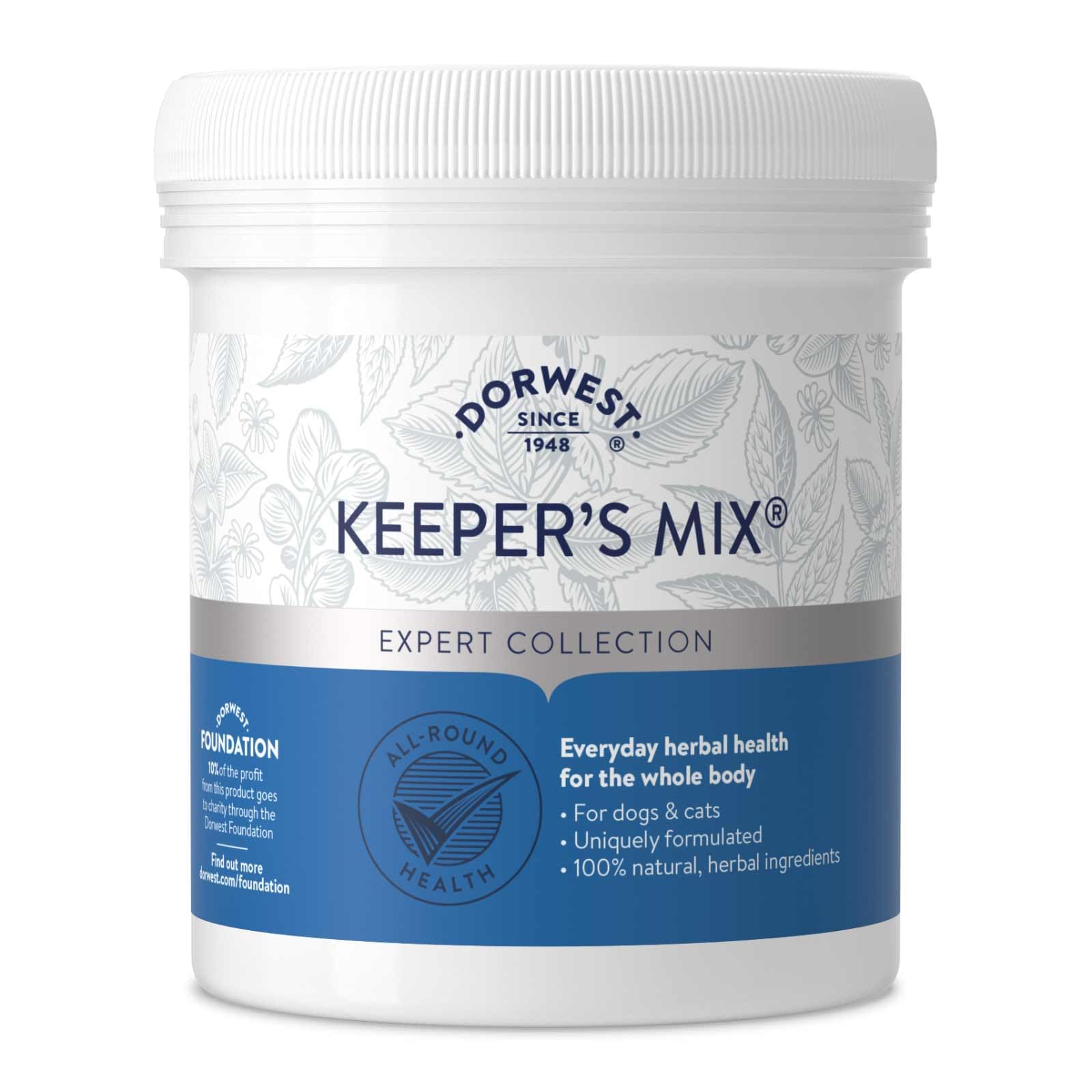 DORWEST HERBS Keeper’s Mix, 500g, Herbal Health Supplement for Dogs and Cats, Natural Herbs, Vitamins, and Minerals – for Healthier Happier Pets