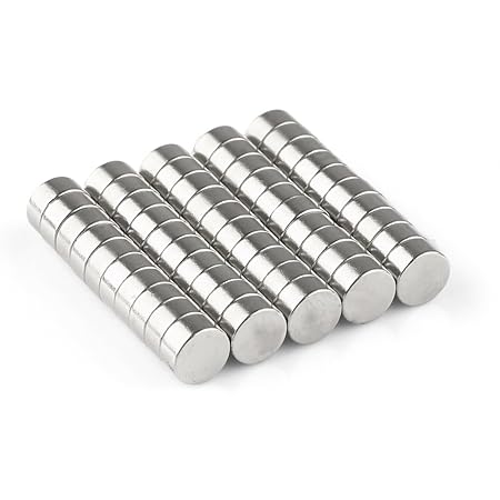 50 piezas Imán Imanes neodimio NdFeB N50 Cilindro 8 x 4 mm ...