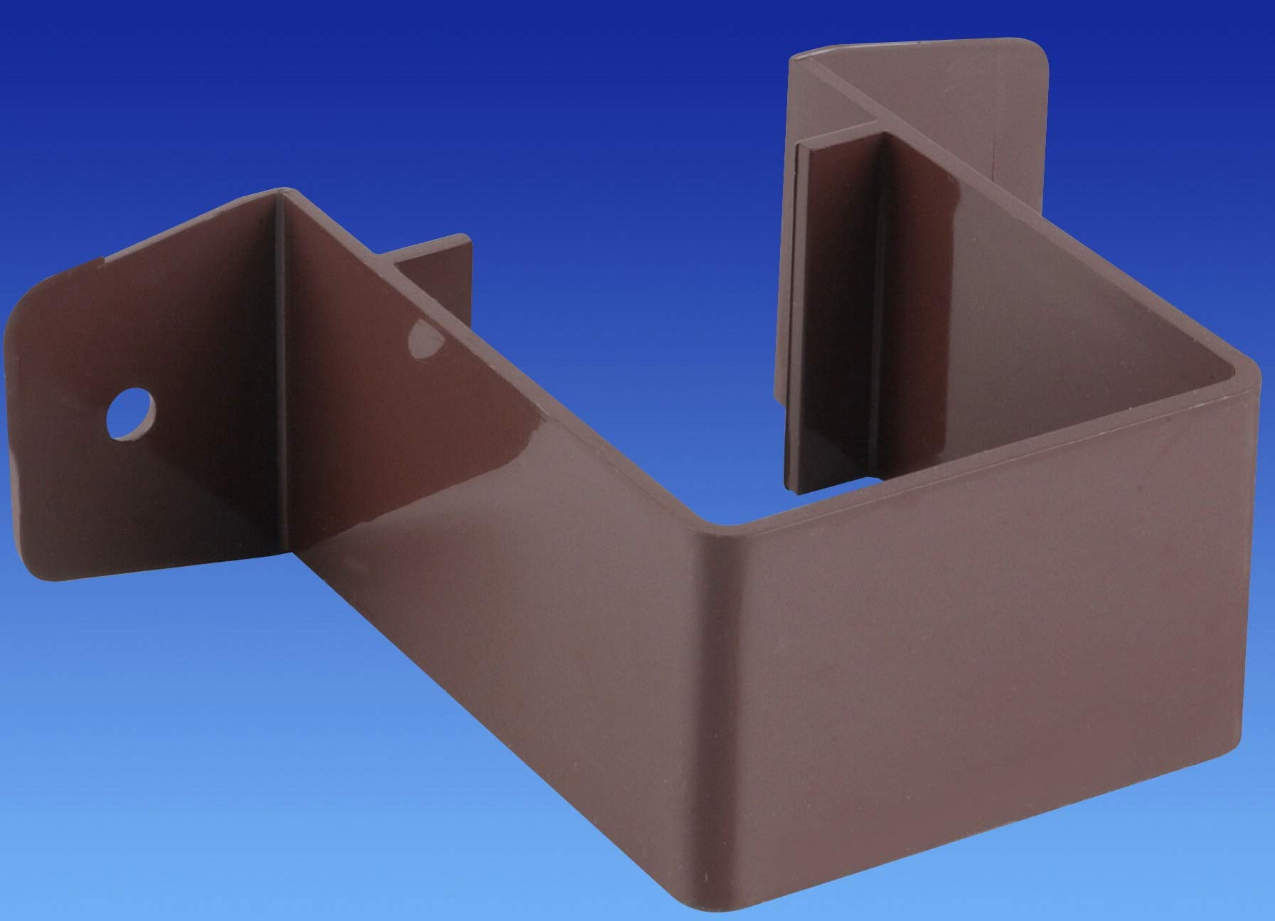 Pk of 2 x Wavin OSMA 4T833N Brown Pipe Bracket - Stand-Off for 61mm Square downpipe
