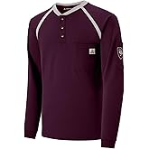 VANLENS FR Shirts for Men Flame Resistant Shirts 6.5oz Light Weight Long Sleeve Fire Retardant Shirts CAT2/HRC2