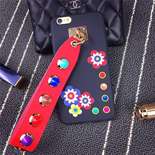 Fashion Design Funny Cute Korean Style Canvas Rivet Wristband Colorful Soft Case Cover Protector For iPhone 7 7S Plus 7+ 5.5 inch (9)