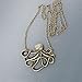 Martine Mall Steampunk Octopus Nautical Pirate Necklace Pendant Charm Jewelry